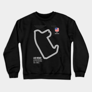 Las Vegas Race Track (B&W) Crewneck Sweatshirt